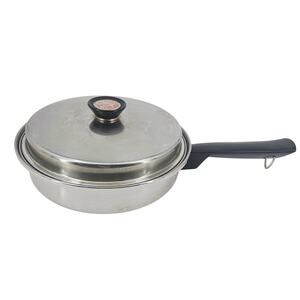 Duncan Hines Regal Ware 3 Ply 18-8 Stainless Steel Skillet Saute Fry Pan & Lid